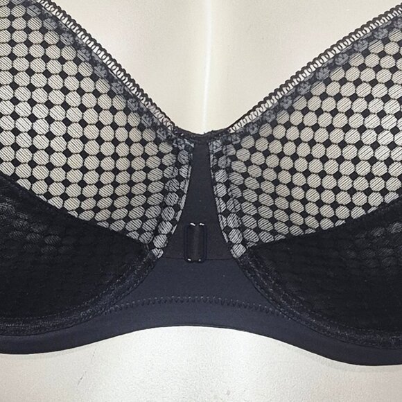 42DD Just My Size MJ1205 1205 Perfect Shape Unlined T-Shirt Underwire Bra‎ Black - Picture 2 of 7